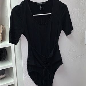Forever 21 Tops - Corset tie front onesie Forever 21 Tops - Corset tie front onesie